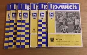 Ipswich Town 1974/75 Auswahl an Home League Programmen auswählen aus Menü A-L - Bild 1 von 12