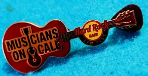 NEW YORK CITY MUSICIANS ON CALL BENEFIT CONCERT GUITAR Hard Rock Cafe PIN LE - Picture 1 of 1