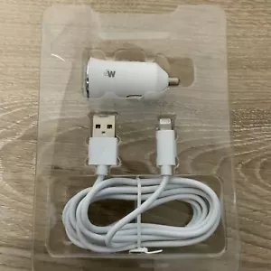 ๐ Just Wireless Dual Car Charger - 6ft Cable AS SHOWN - Picture 1 of 2