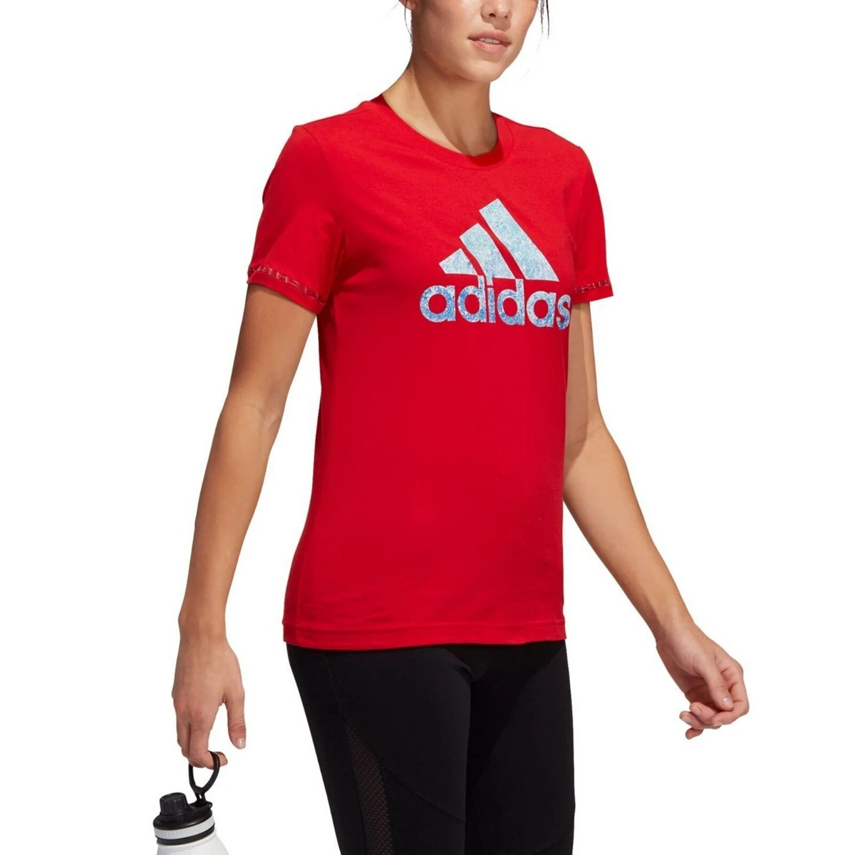 Camiseta adidas roja mujer hotsell