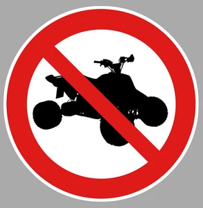 QUAD VERBOTEN CAMPING AUFKLEBER STICKER CAM240 - Bild 1 von 1