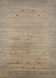 Exquisite Brown Handmade Wool Gabbeh Indian Rug 6x8 ft. - Picture 1 of 19