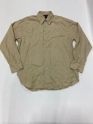 Camisa Para Hombres Massini Marrón Manga Larga Con Botones Grande Usada en Excelente Condición Foto 1 de 4