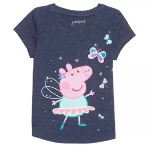 Nueva Camiseta PEPPA PIG con Estampado Gráfico de Mariposas para Niña Pequeña - Imagen 1 de 1