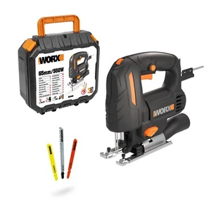 WORX WX463 550W 65mm Corded Electric Jigsaw Pendulum Cutting Action x3 blades - Picture 1 of 6