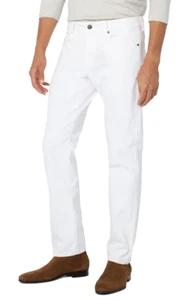 Liverpool Los Angeles Men's Kingston Modern Straight White Jeans - Picture 1 of 4