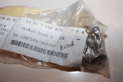 BMW 4x Threaded Bushings - R1150R License Plate Mount New OEM PN 63 21 7 650 679 - Image 1 of 2