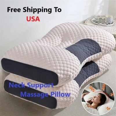 Almohada de masaje ortopédico cervical para cuello para dormir mejor envío gratuito Foto 1 de 4