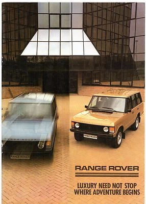 Range Rover 1983-84 UK Market Sales Brochure 3.5 V8 2-dr 4-dr  - Image 1 of 2