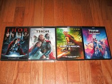 Marvel's Thor set of 4 on DVD. 1, The Dark World, Ragnarock & Love and Thunder