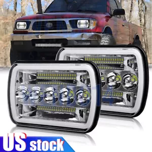 Pair 5x7" 7x6 LED Headlight Hi/Lo Beam DRL For Toyota Pickup 82-95 Tacoma 95-97 - Bild 1 von 9