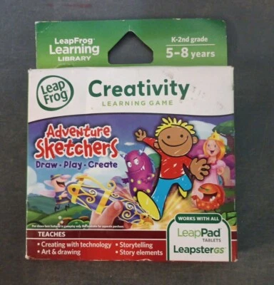 LeapFrog Adventure Sketchers CREATIVITY Learning Game LeapPad LeapsterGS **NEW** - Image 1 of 2