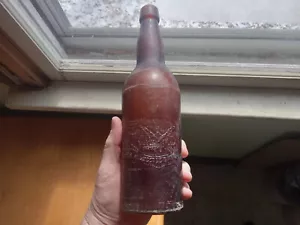LOS ANGELES BREW CO FLYING EAGLE 1890s BLOB TOP CALIFORNIA PRE PRO BEER BOTTLE - Picture 1 of 9