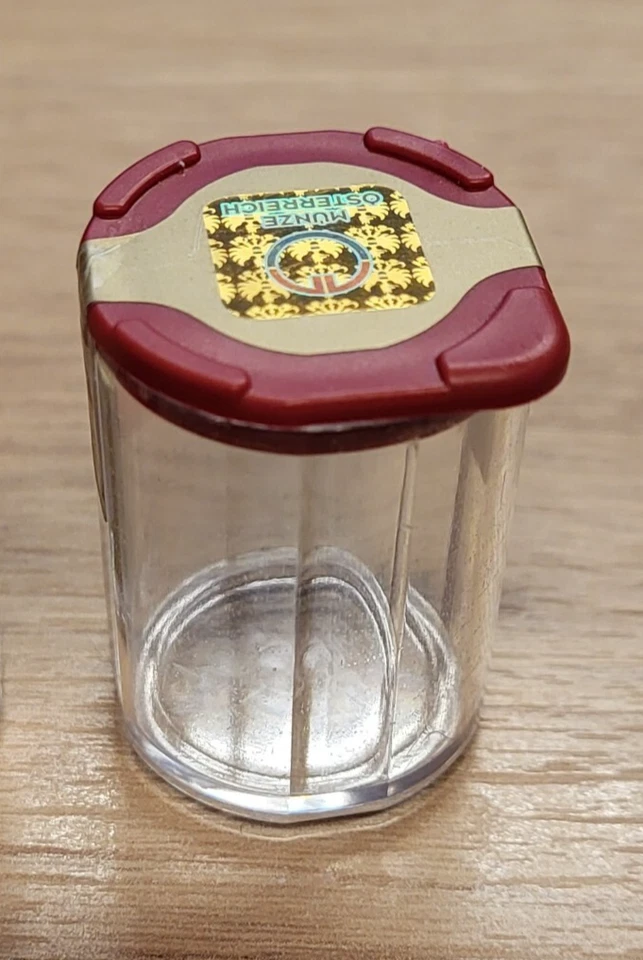 LEERE TUBE ⭐ PASSEND FÜR 20 X 1/4 UNZE WIENER PHILHARMONIKER GOLD ⭐ KEINE MÜNZE - Bild 1 von 1