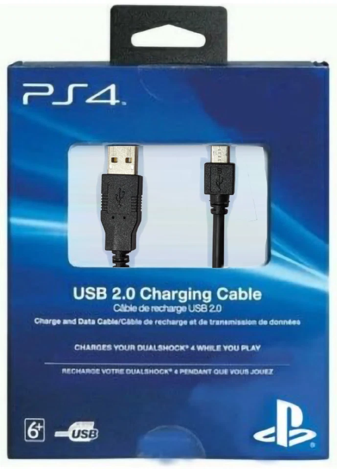 OFFICIAL PS4 USB Cable Controller Charger Charge Genuine SONY 1.5m Wire Pad NEW - Image 1 of 3