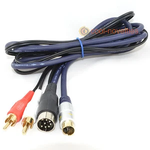 COMMODORE C64 / C128 HIGH QUALITY S-VIDEO & AUDIO TV CABLE / LEAD - Picture 1 of 3