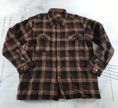 Vintage Greatland Sportswear Button Down Shirt Mens Large Wool Lined Insulated - Image 1 of 4