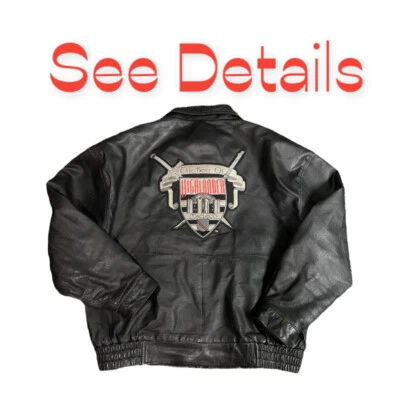 Jaqueta de Couro Preta Oficial Vintage Best Of Highlander Masculina Tamanho Grande - Imagem 1 de 4