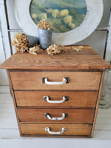 Antique File Cabinet Oak Four Drawer Office Tabletop The Waddell WWW Cover