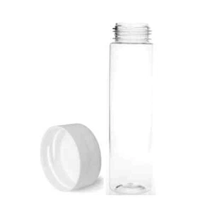 8oz PET Clear Plastic Bath Salt Tubes with Cap - Set of 12 - Picture 1 of 1