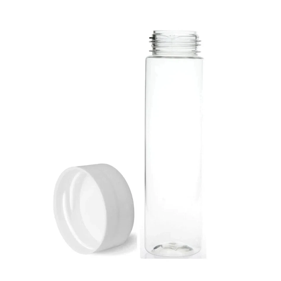 8oz PET Clear Plastic Bath Salt Tubes with Cap - Set of 12 - Image 1 of 1
