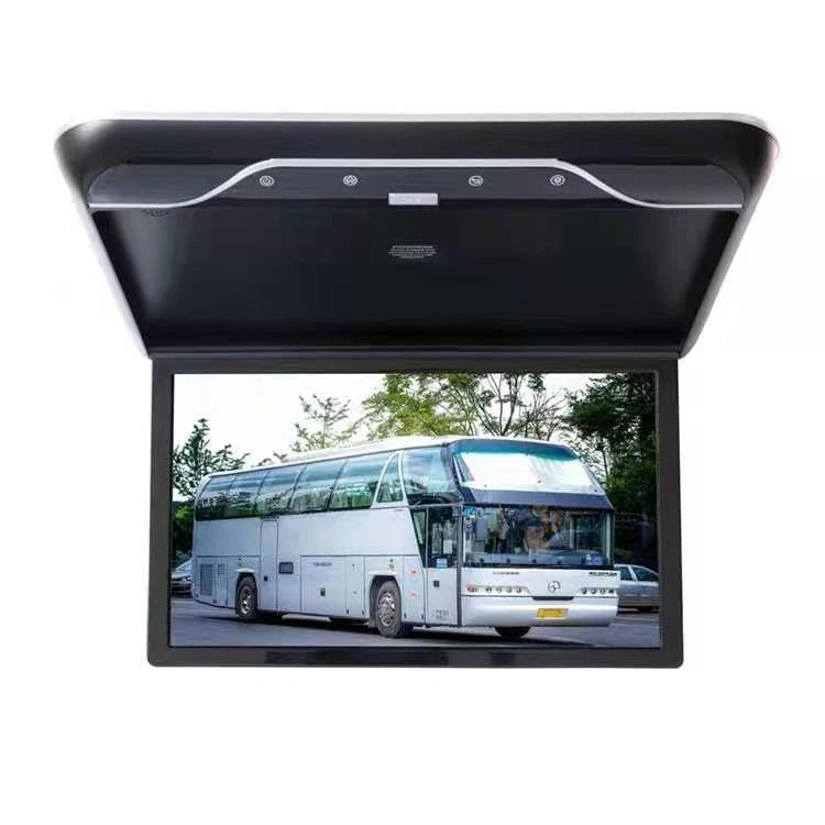 19"Flip Down Car Monitor Screen Ceiling Overhead Roof 1080P WIFI HDMI MP5 Player - Image 1 of 4