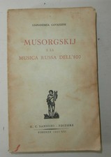 Book Mussorgsky and the Russian Music of 800 First Edition 1943 GAVAZZENI