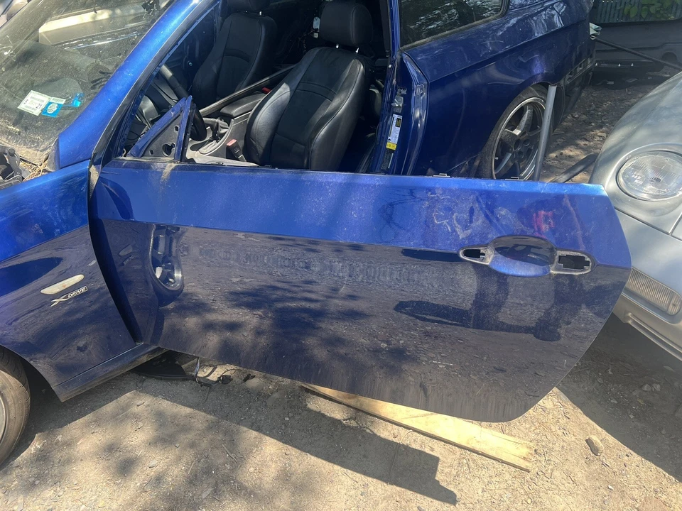 BMW 335i M3 2007-2013 cupé original conductor izquierdo puerta exterior carcasa azul OEM Foto 1 de 3