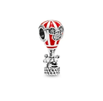 Pandora Disney Micky und Minnie Maus Heißluftballon Charm 925 Silber - Bild 1 von 4