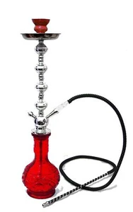 1- Hose Red Diamond Shisha Black Laser pipe Smoking Hooka set best buy Nargila r - Picture 1 of 7