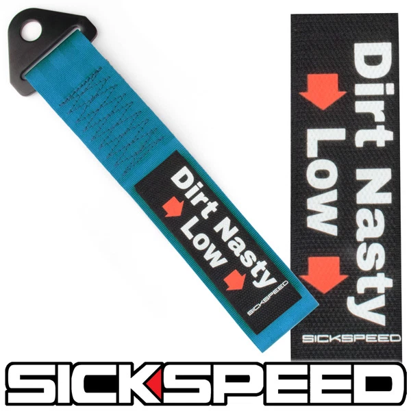 СИНИЙ ВЫСОКОПРОЧНЫЙ ГОНОЧНЫЙ БУКСИРОВОЧНЫЙ РЕМЕНЬ ГРЯЗЬ ПРОТИВНЫЙ НИЗКИЙ ЗНАЧОК ДЛЯ БАМПЕРА P12 - Изображение 1 из 1