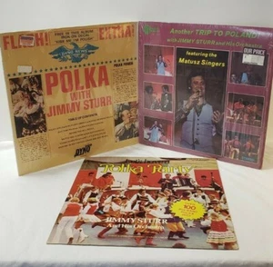 Jimmy Sturr Polka LP LOT Another Trip to Poland Let's Have a Polka Party Records - Picture 1 of 12