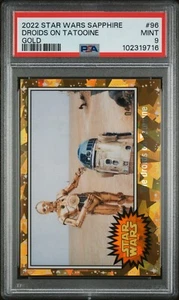 2022 Topps Star Wars Chrome Sapphire Droids on tatooine #96 04/15 PSA 9 - Picture 1 of 2