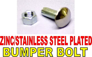 1947-1991 Chevy GMC Truck Zinc Stainless Steel Bumper Bolt C10 3100 Squarebody - Picture 1 of 6