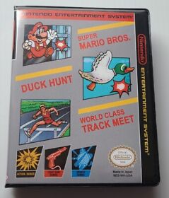 Super Mario Bros / Duck Hunt / World Class Track Meet CASE ONLY Nintendo NES 
