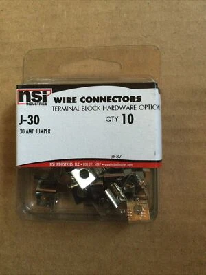 NSI Industries J-30 Terminal Block Jumper 3F87 380pcs Total Lot 38 Packs Of 10 - Image 1 of 3