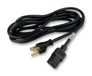 Mains Power Lead, NEMA 5-15P to C13, 250V AC, 10A, 3m, Black - 17567 10 C3 - Picture 1 of 1