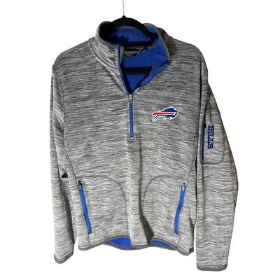 Buffalo Bills Football Men's Fast Pace 1/2 Zip Pullover Jacket size Medium  - Image 1 of 4