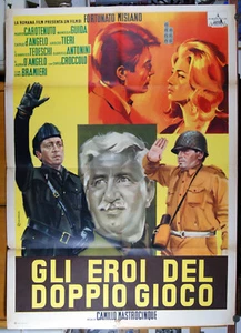 Plakat 2F Film DIE HELDEN DES DOPPELSPIELS Mario Carotenuto Wandisa Führer 1962 - Bild 1 von 1