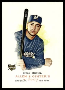 2007 Topps Allen & Ginter #116 Ryan Braun RC Milwaukee Brewers - Picture 1 of 2