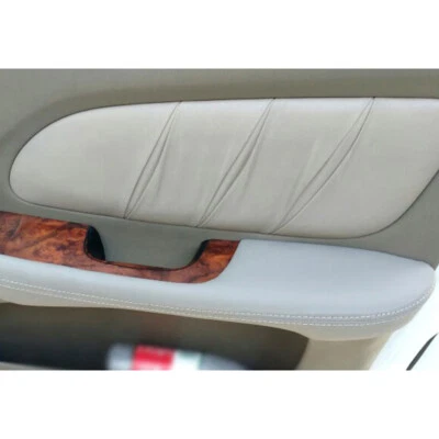 NEW GRAY Leather Door Panel Armrest Lid Box Cover For 2005-2008 Hyundai Sonata - Imagem 1 de 4