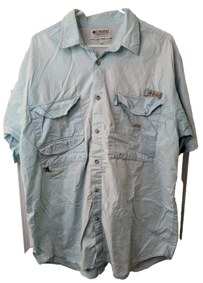 Columbia, Men's, PFG shirt, blue, size XL - Image 1 of 3