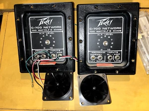 2x Peavey C-700 Speaker Crossover w/ Tweeters 74401A KB/A 100 TESTED - NO KNOBS - Picture 1 of 2