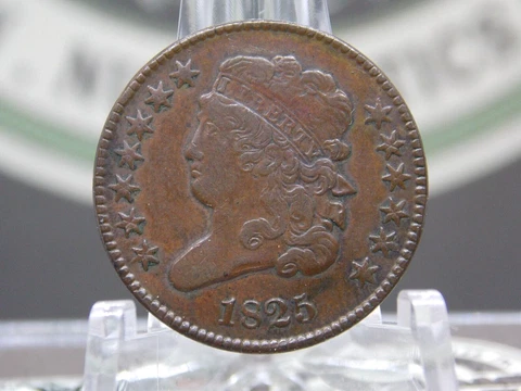 1825 Classic Head Half Cent Penny 1/2c #1 East Coast Coin & Collectables, Inc Cover