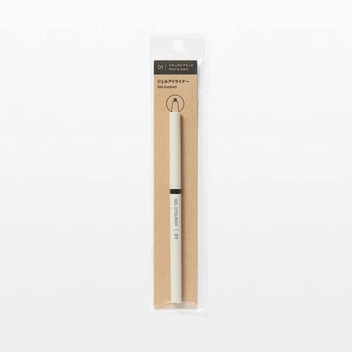 Delineador de ojos en gel MUJI 01 negro natural impermeable sin perfume Foto 1 de 3