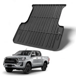 HEAVY DUTY RUBBER TRUCK BED MAT LINER FOR TOYOTA HILUX DOUBLE CAB 2020 - Picture 1 of 6