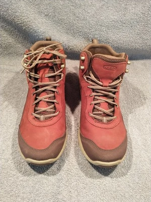 Botas medias KEEN Terradora Explorer para mujer 7,5 | Impermeables, rojas, zapatos de senderismo Foto 1 de 4