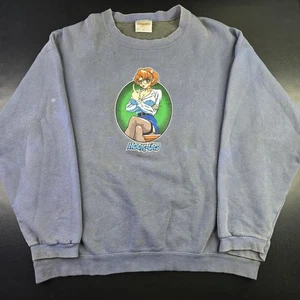 Vintage 1997 Hook-Ups Naughty Teacher School Girl Crewneck Sweater, Sz XL 25x28" - Picture 1 of 21