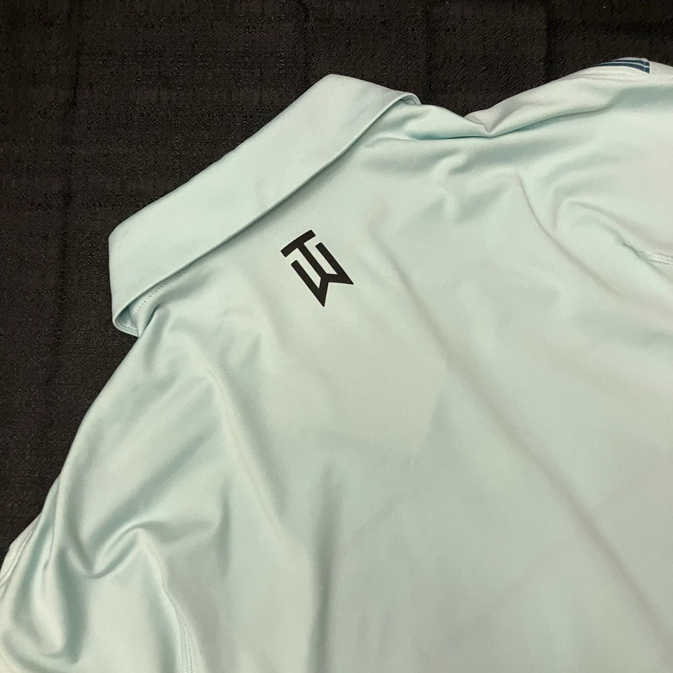 Nike Golf Tiger Woods Collection Striped Polo DR5318-363 Spring Green Cactus L