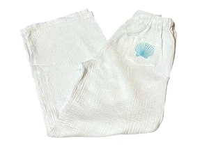 Just Living the Life Pantalón Blanco 100% Algodón Informal Playa Ligero Relax Yo - Imagen 1 de 13